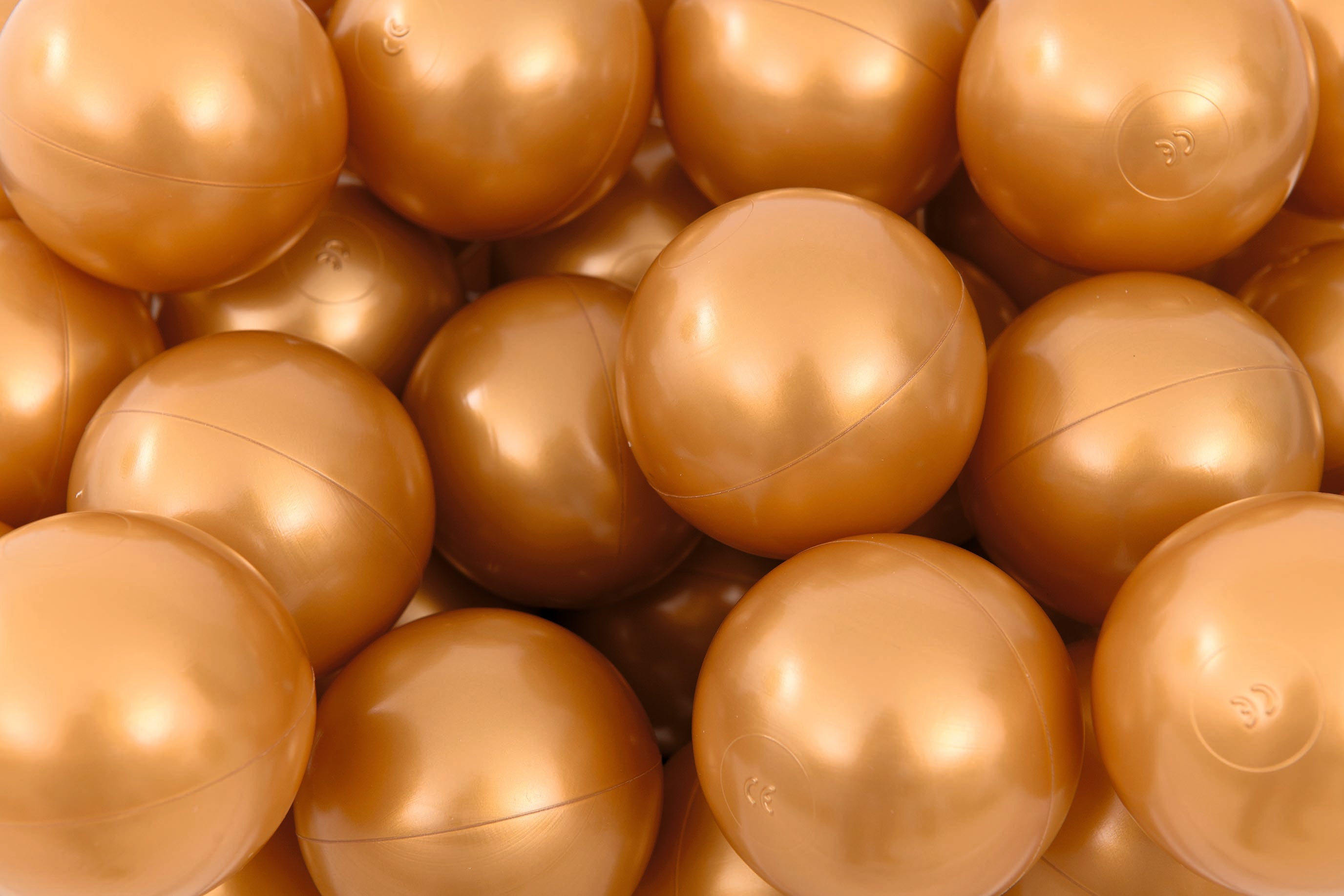 Ballen voor ballenbad - 8cm / 250 stuks goud