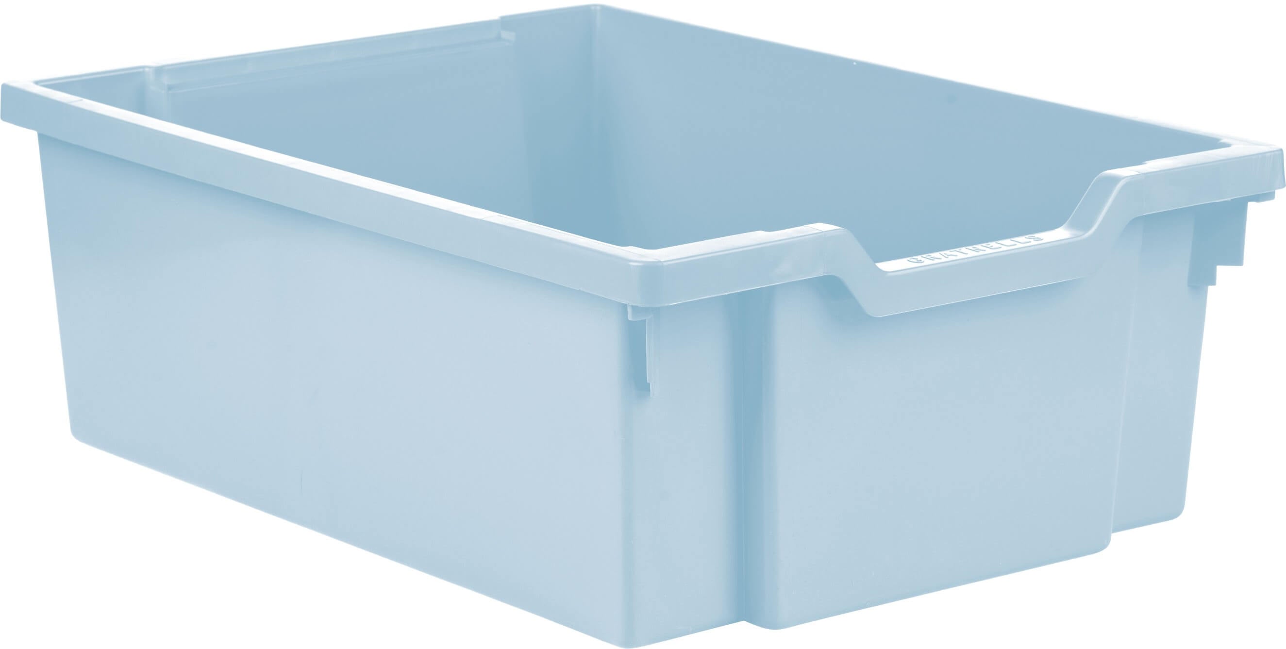 middelgrote schuifcontainer - lichtblauw (rails inbegrepen)