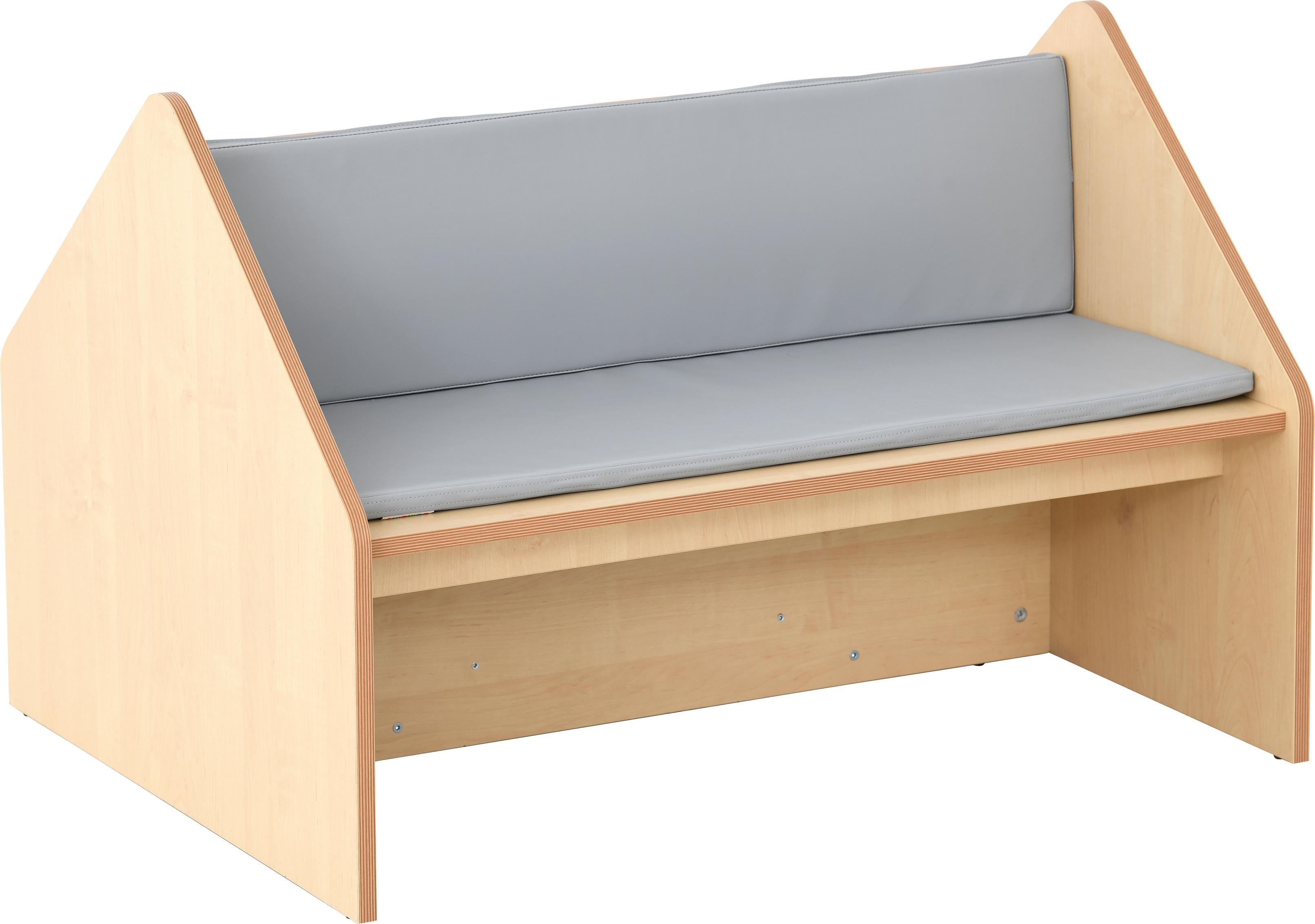 Flexi Bücherregal mit Sitzbank – Perfekt für deine Leseecke - Produkt wird im Kindergarten oder Schule genutzt.