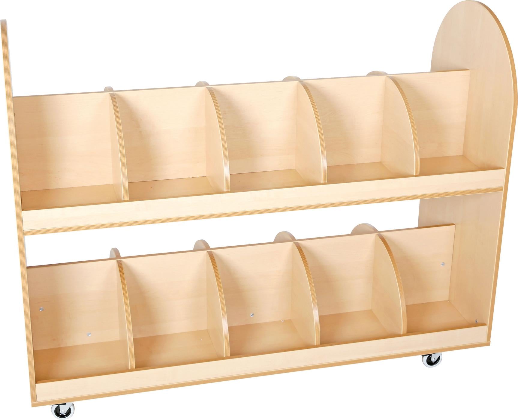 Taschenwagen beidseitig, Fachbreite 28 cm, offene Fächer