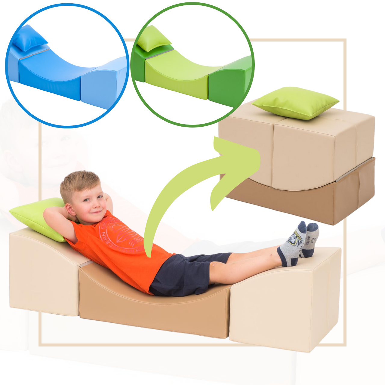 Comfort bank in verschillende kleuren