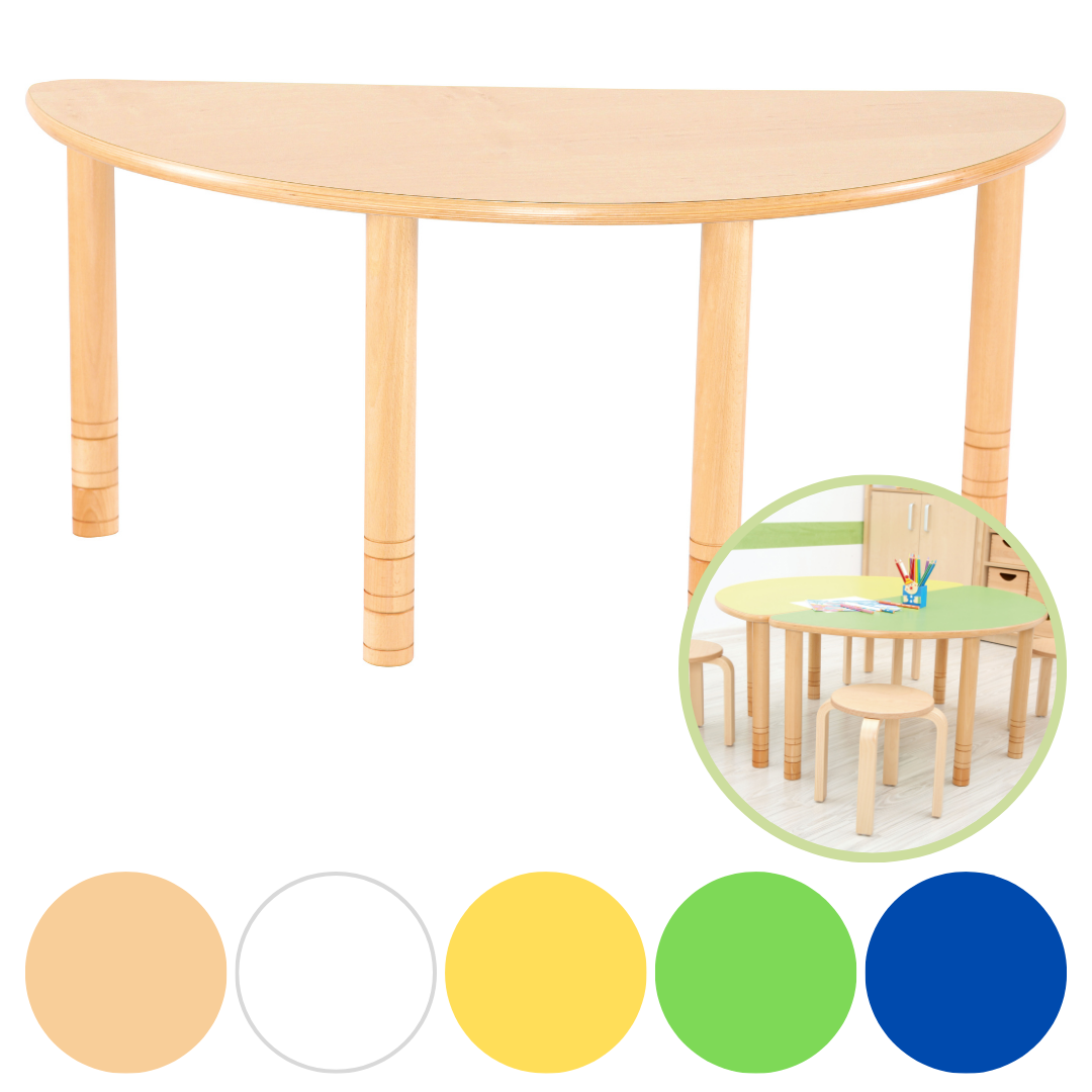 halbrunder Tisch für Kindergarten Krippe und Schule main image
