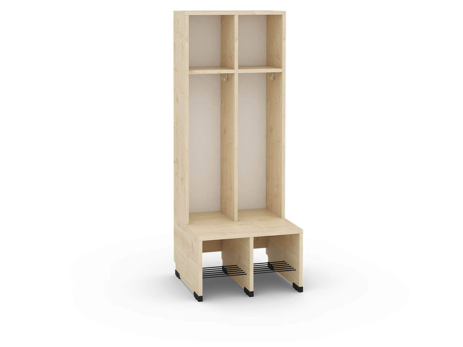2er-Garderobe mit Bank H=31cm Bubble-Serie