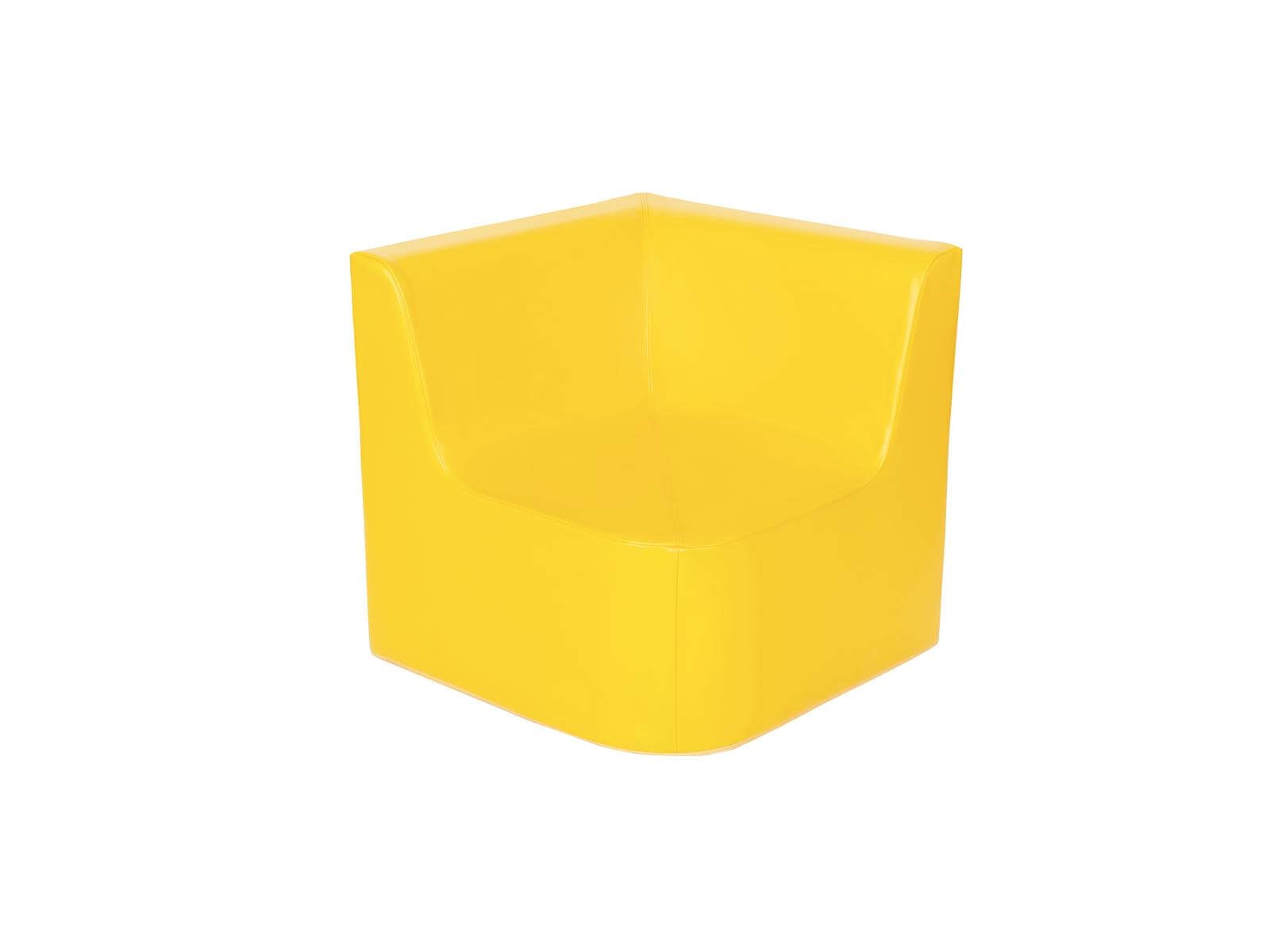 Canapé d'angle Sunny avec dossier, jaune