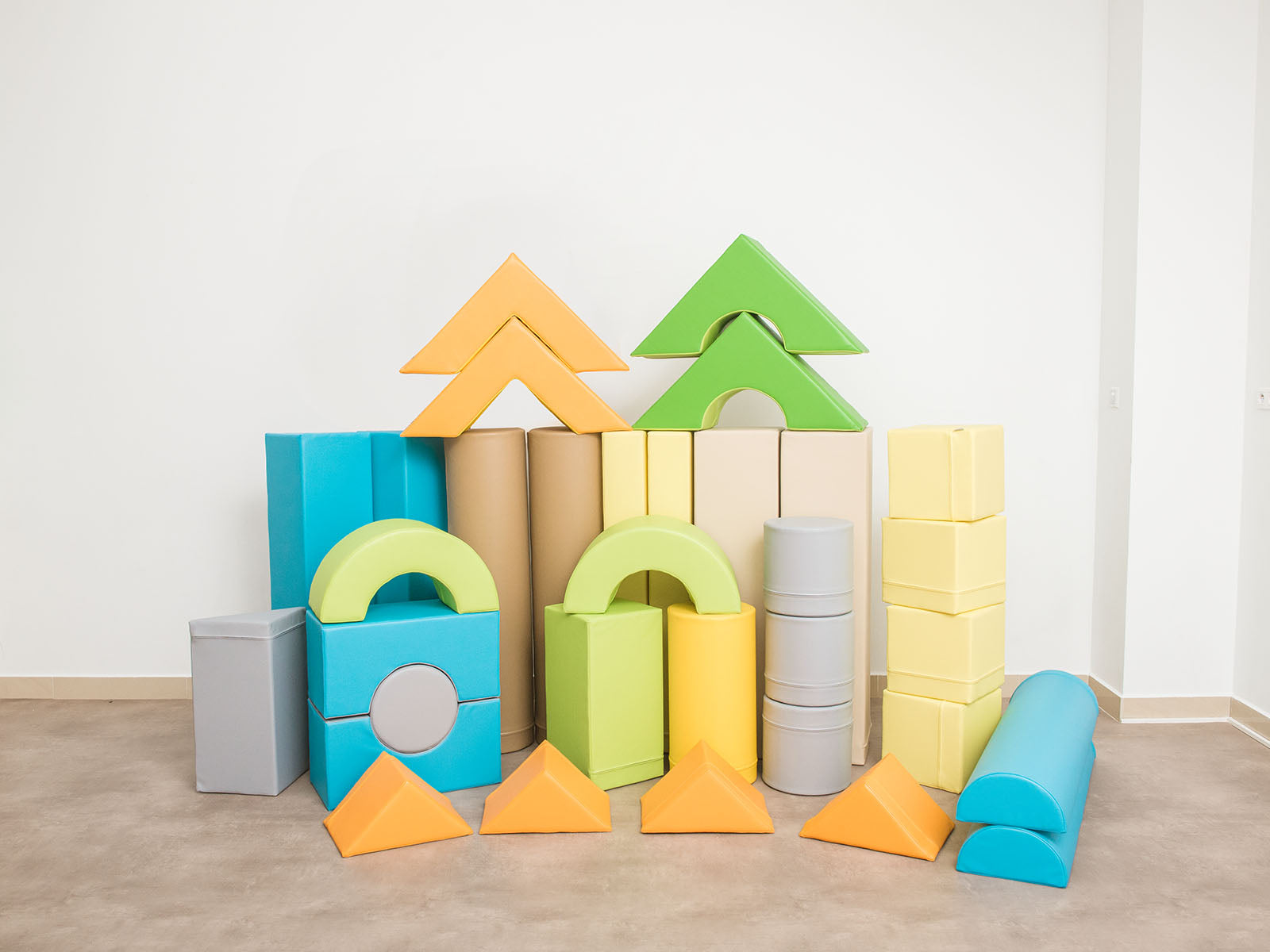 Schuimblokken XL set I 33-delig.