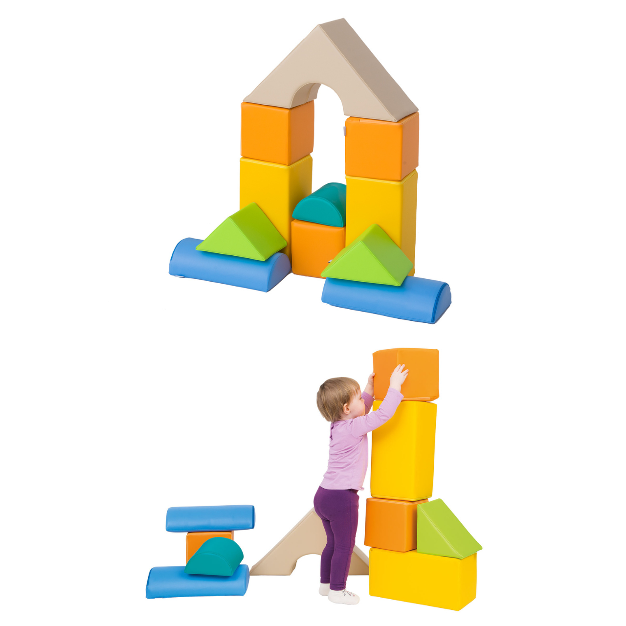 Schuimblokken als set van 11 stuks.