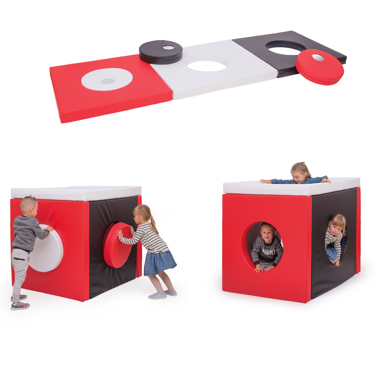 Maison miroir en mousse 120cm x 100cm x 110 cm