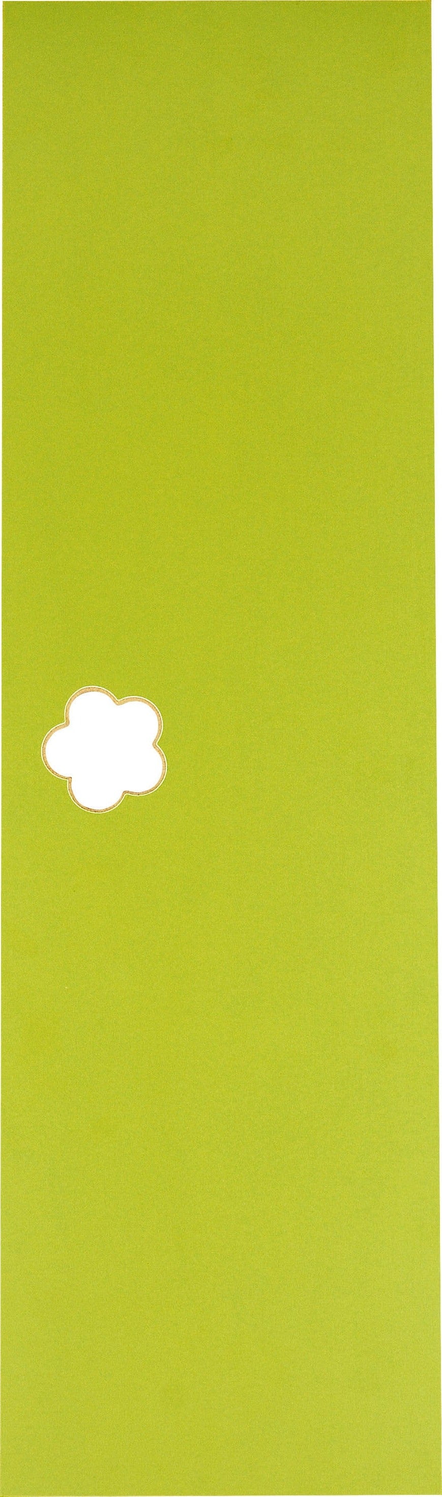 Deur voor garderobe Mariposa met bloemvormig handvatgat - groen