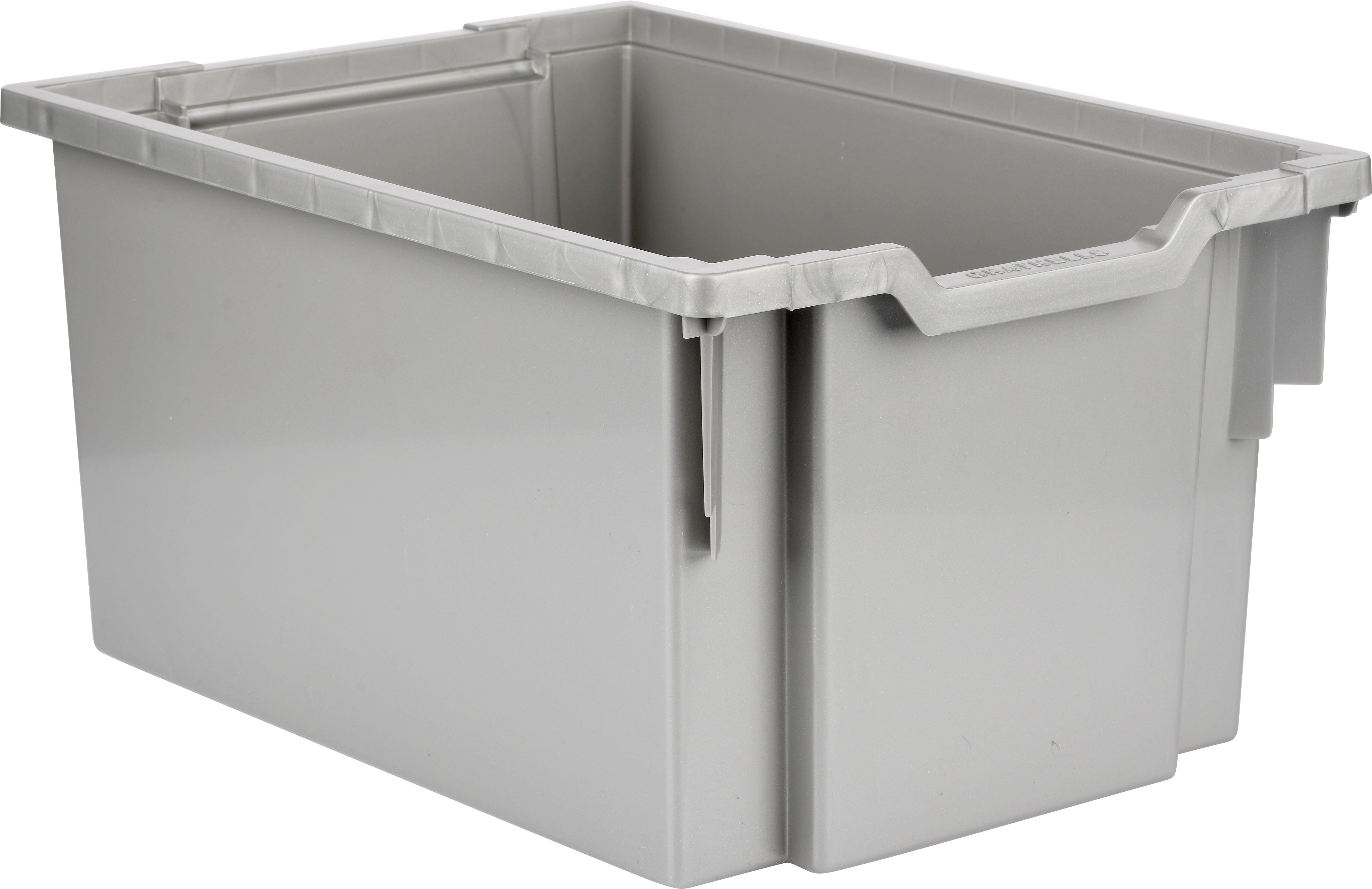 großer Schiebecontainer - silber (Schienen inkl.)