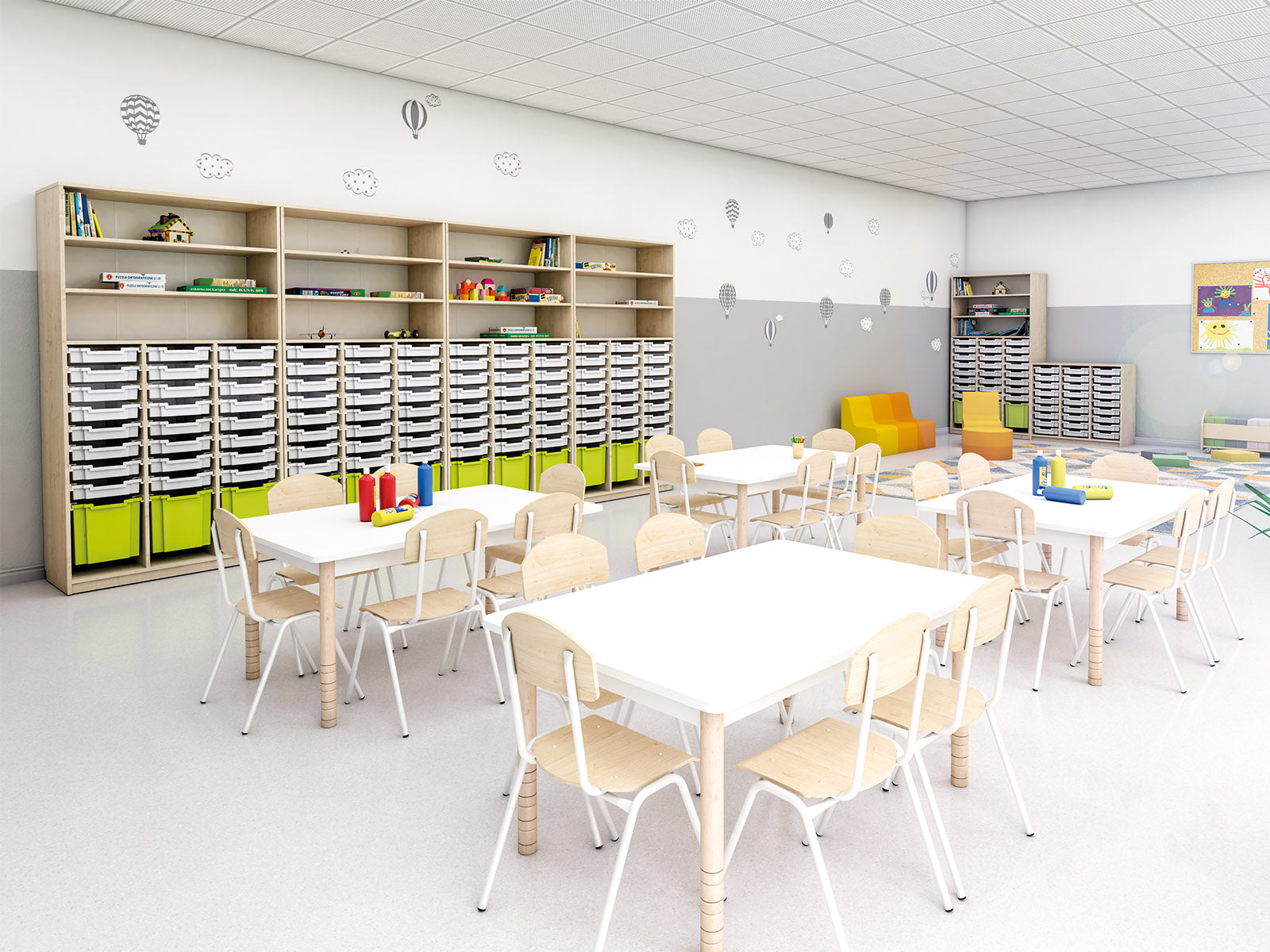 Armoires portes/tiroirs/conteneurs configurables - série FERIA 