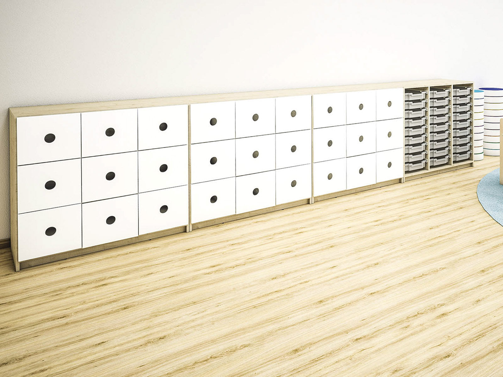 Armoires portes/tiroirs/conteneurs configurables - série FERIA 