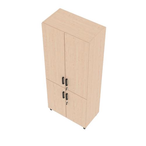 EXPO Schrank 185, viertürig, Buche im Personalraum Büro