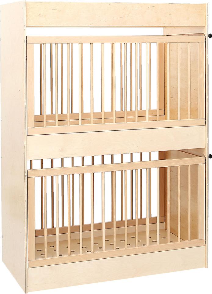 Etagen-Gitterbett für Kita, robust und sicher. - Produkt wird im Kindergarten oder Schule genutzt.