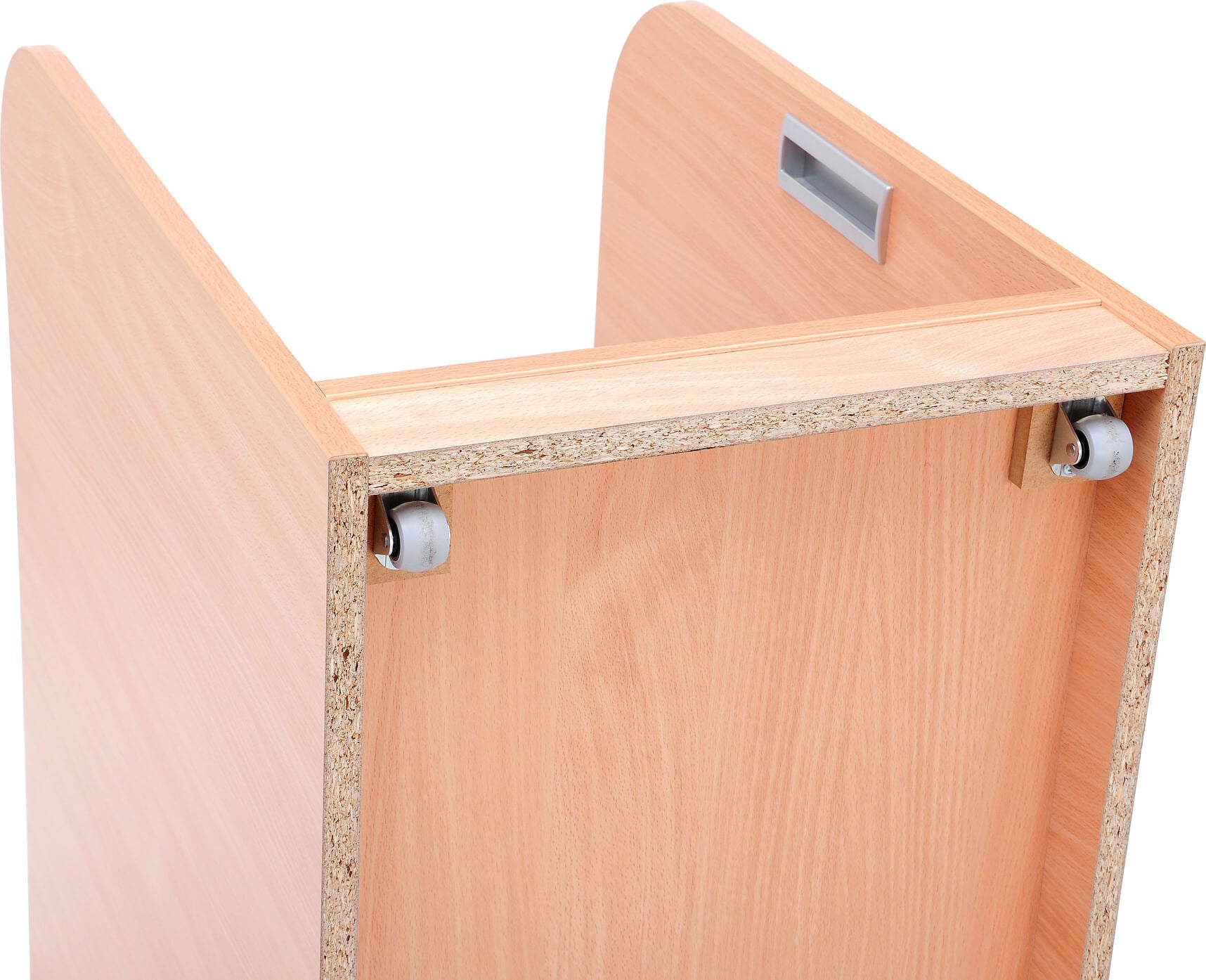 Große Wickelkommode mit Treppe inkl. Wickelauflage, Container optional, Treppe links o. rechts. Geeignet für die Krippe, Kita & Kindergarten.