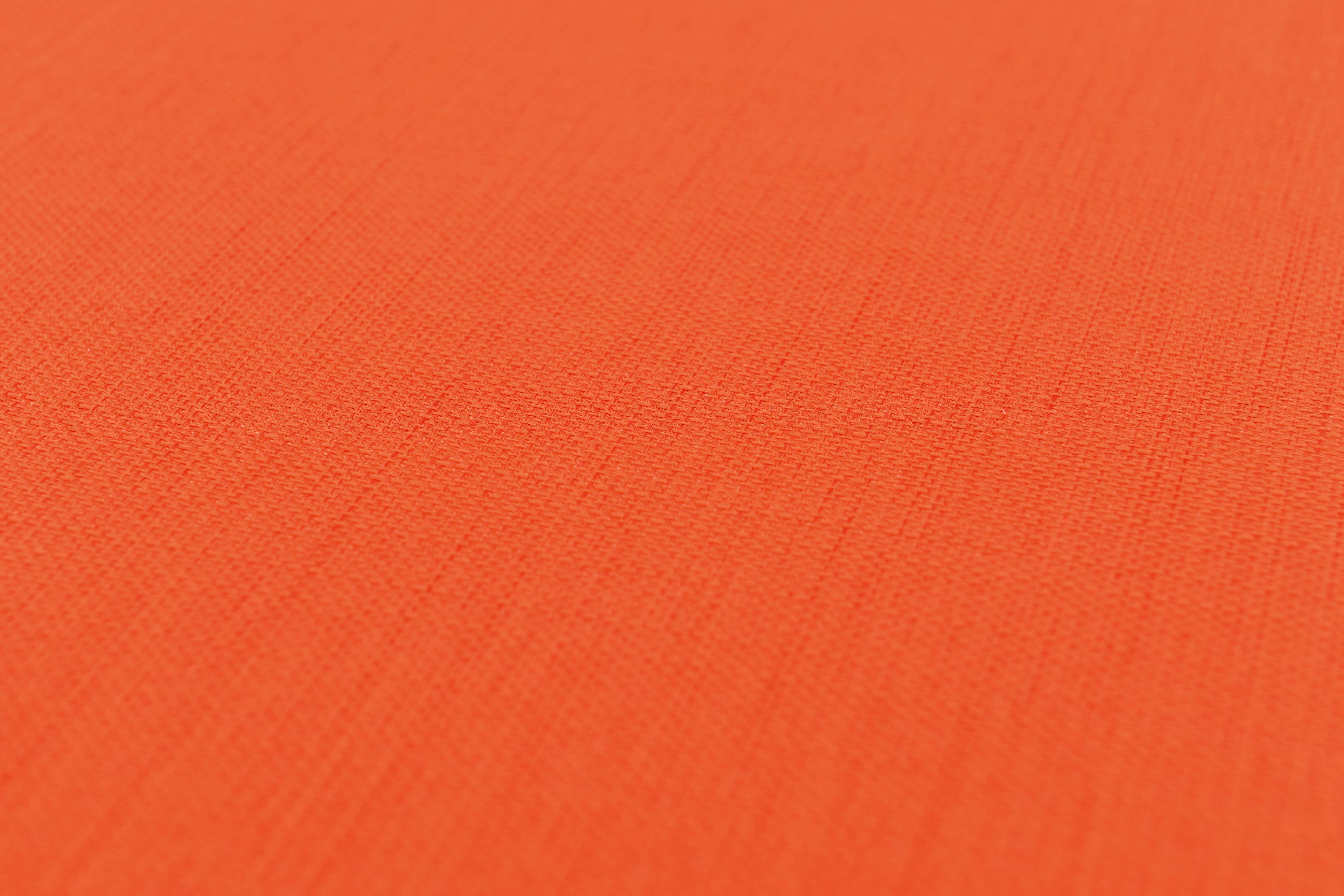 Inflamea Hocker H41 cm Sitzhocker H41 cm mit orangem Stoffbezug