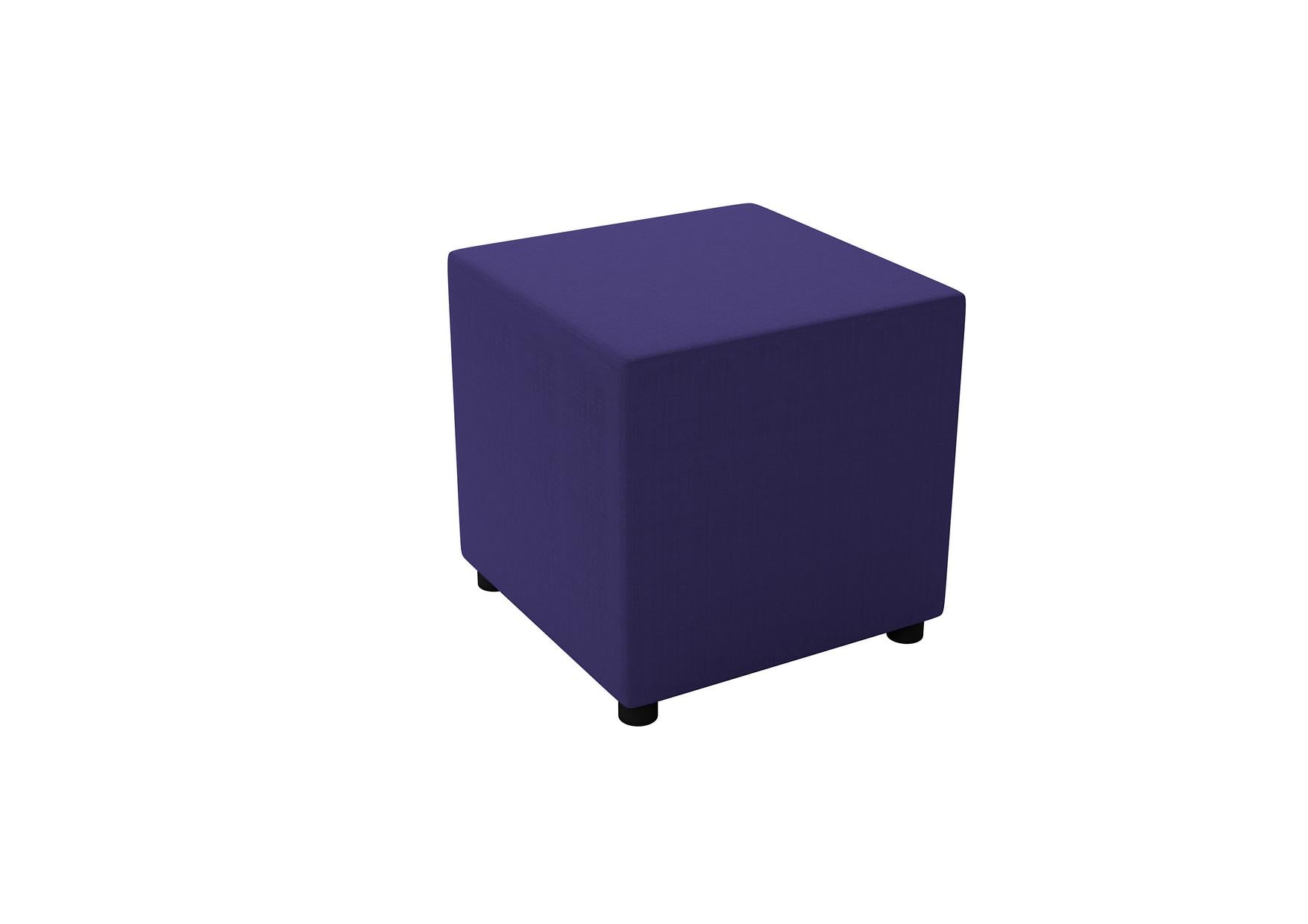 Inflamea Hocker H41 cm, violetter Sitzhocker H41 cm mit Gleitern