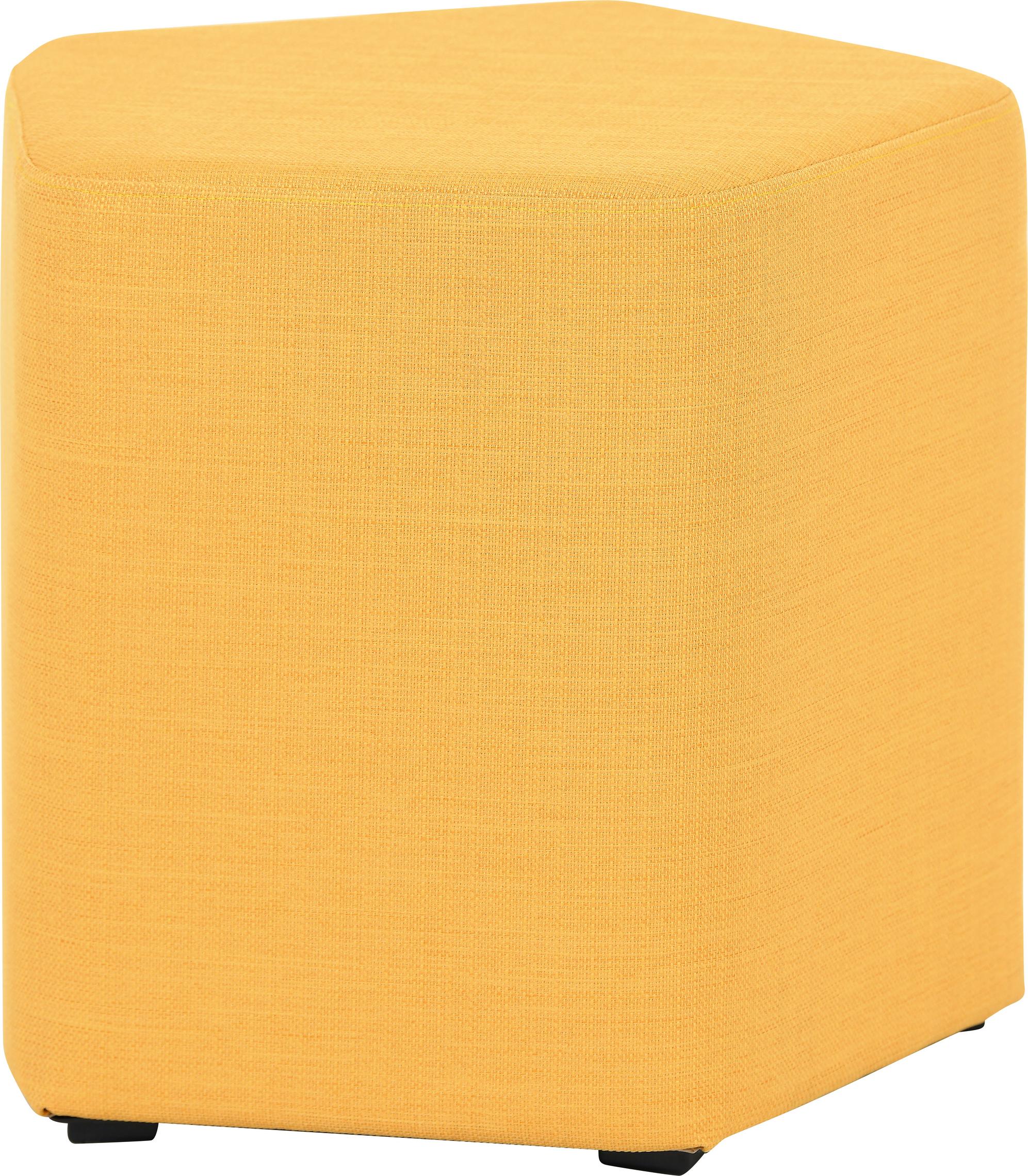 Inflamea Hocker pentagonal H42cm, Sitzhocker pentagonal H42cm in Gelb