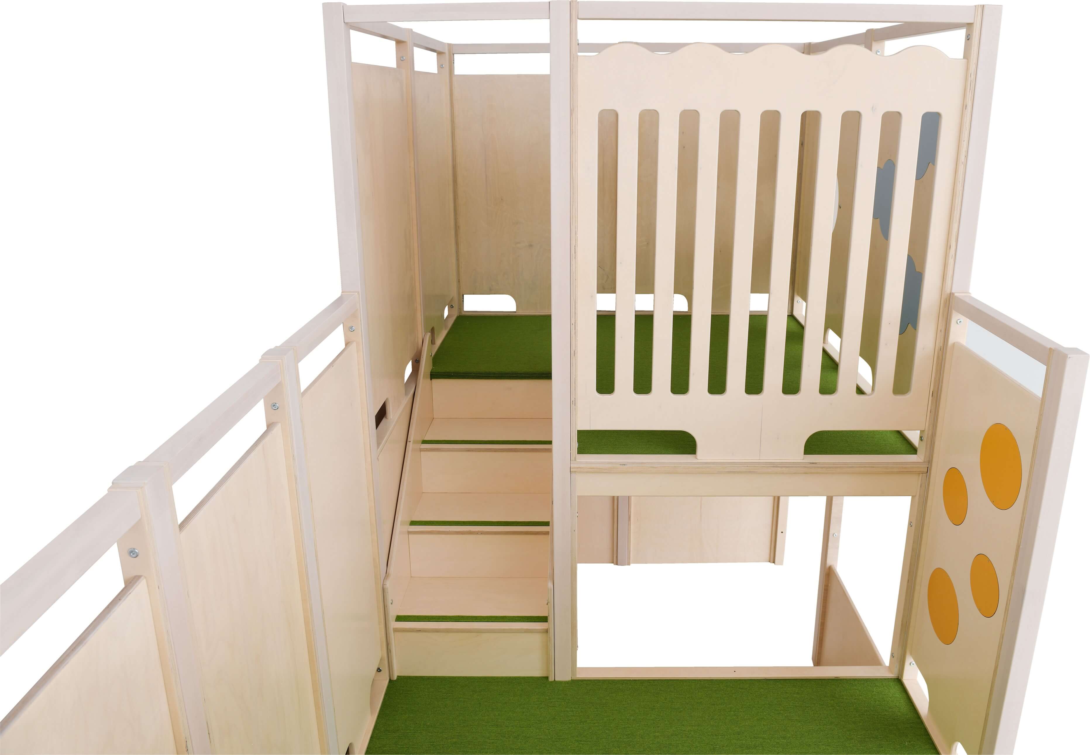 Kindergarten Hochebene Bianca Detailansicht oberste Ebene