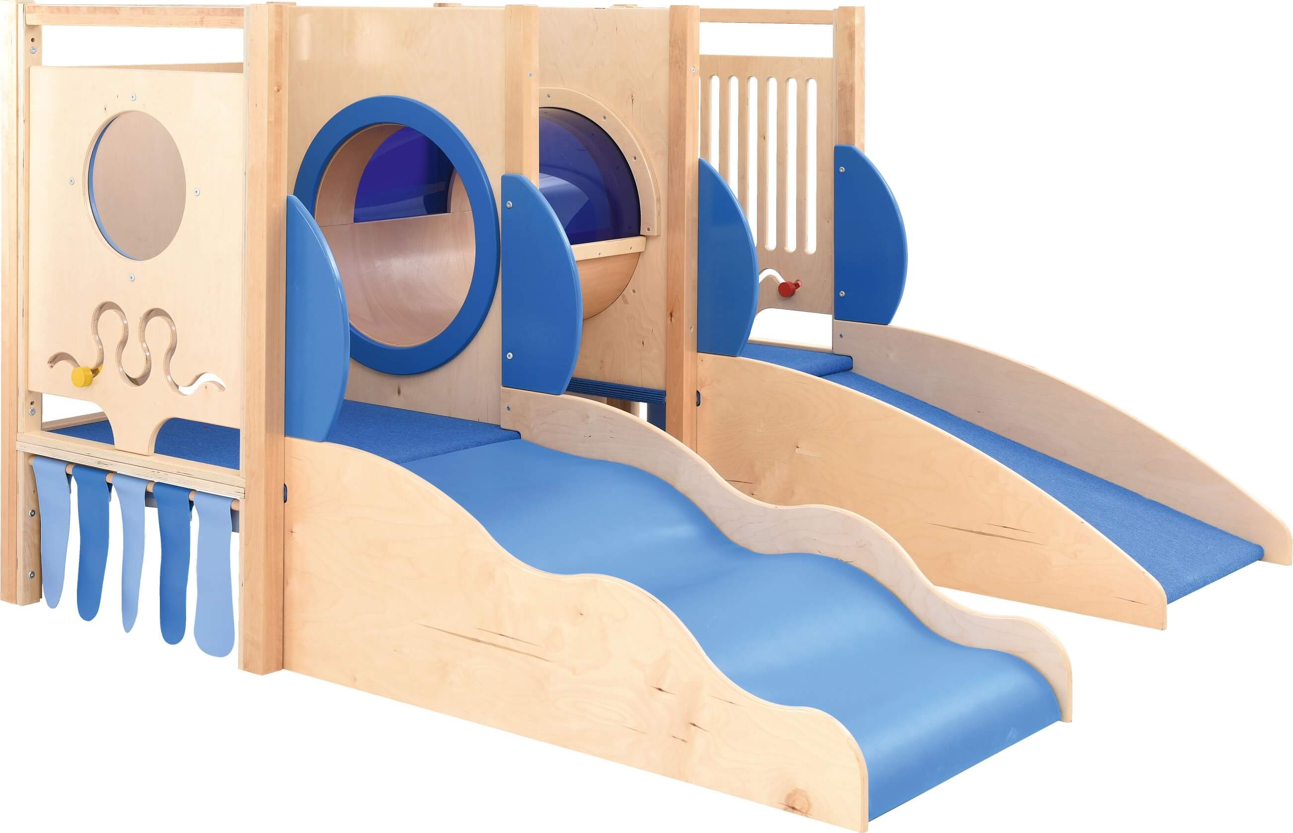 Kindergarten und Krippen Spielpodest U-Boot 2 von vorne links