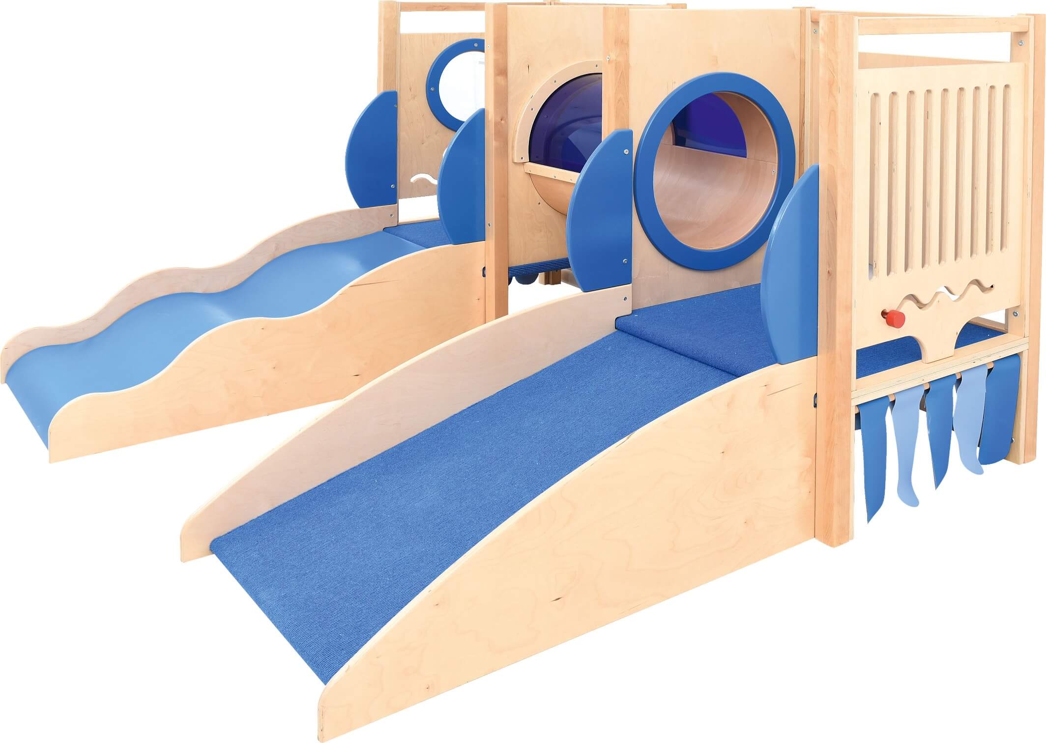 Kindergarten und Krippen Spielpodest U-Boot 2 von vorne rechts