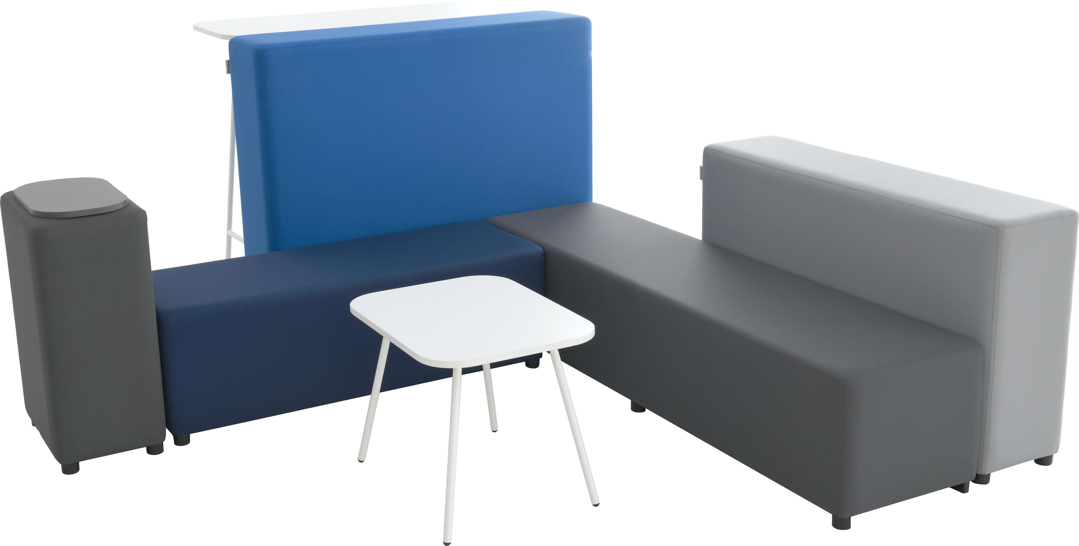 Modulare Sitzlandschaft mit Tisch für Lobby und Office.