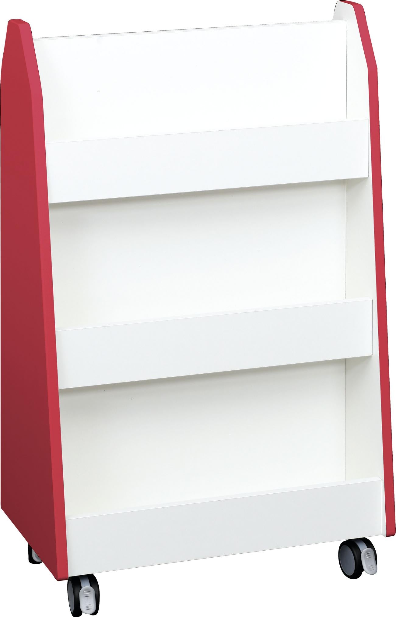 Quadro - Zweiseitiges Bücherregal in vielen Farben - Produkt wird im Kindergarten oder Schule genutzt.