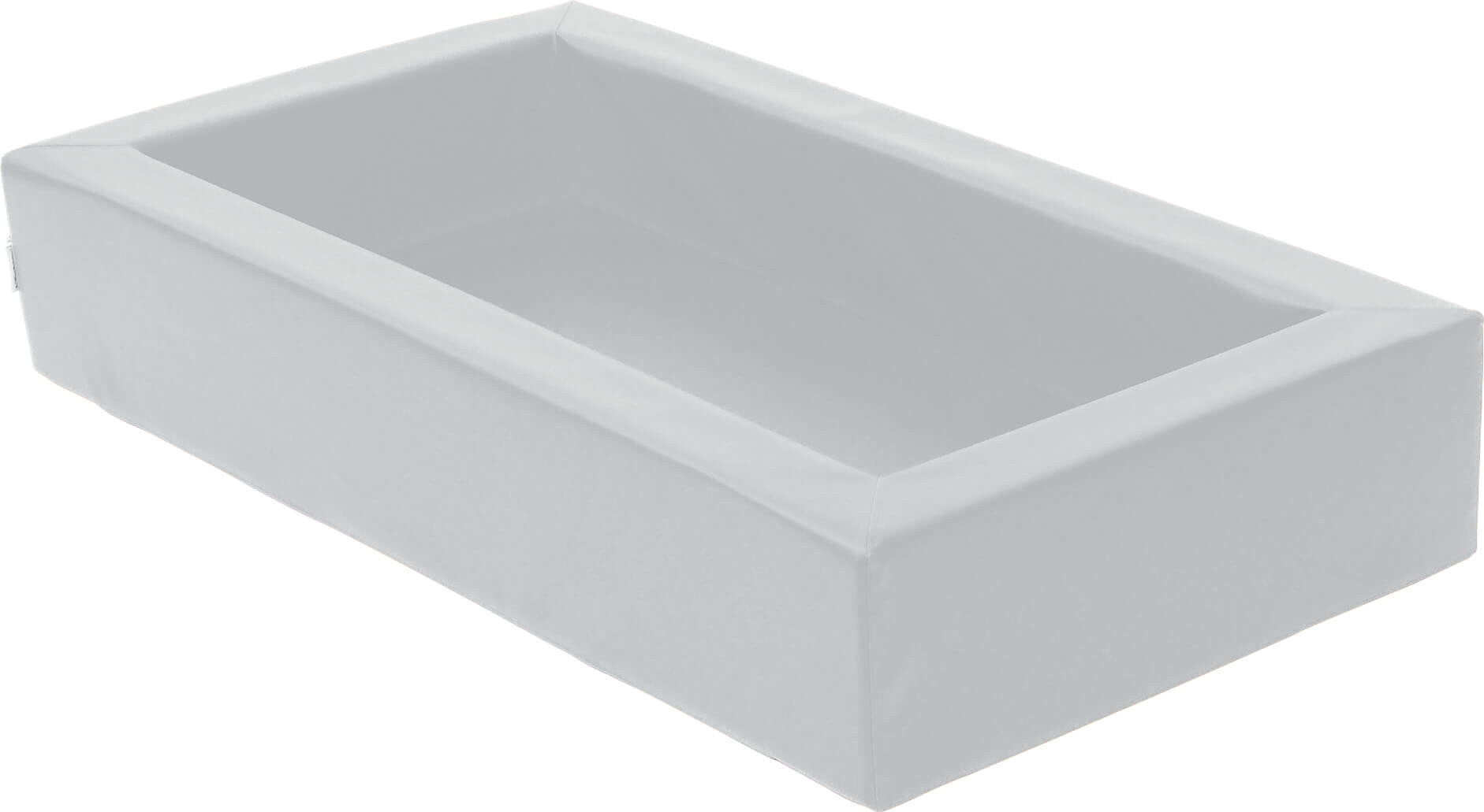 Ruheraum Krippenbett aus Schaumstoff grau