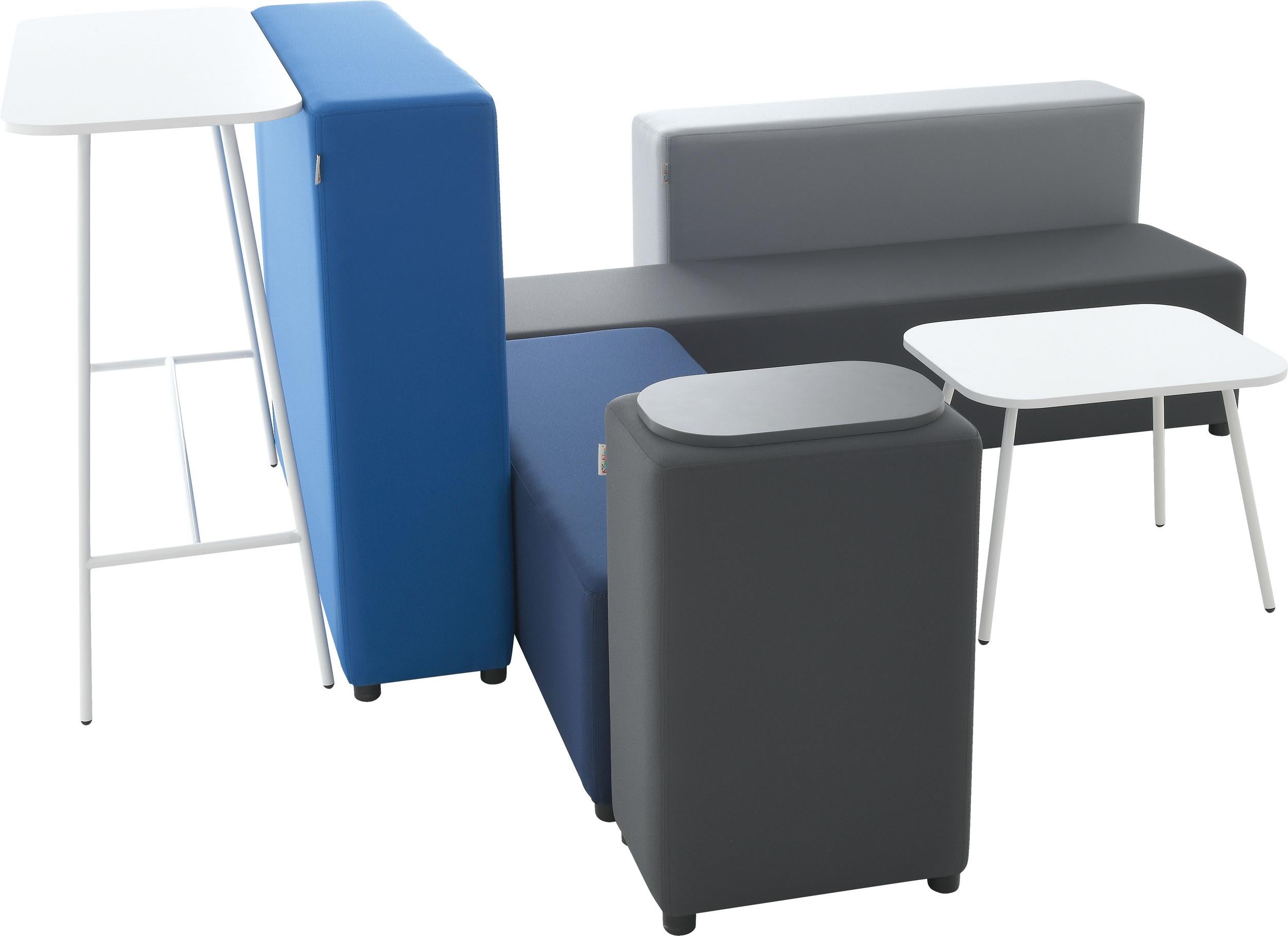 Sitzlandschaft für Lobby, Flur oder Office, modular gestaltet.