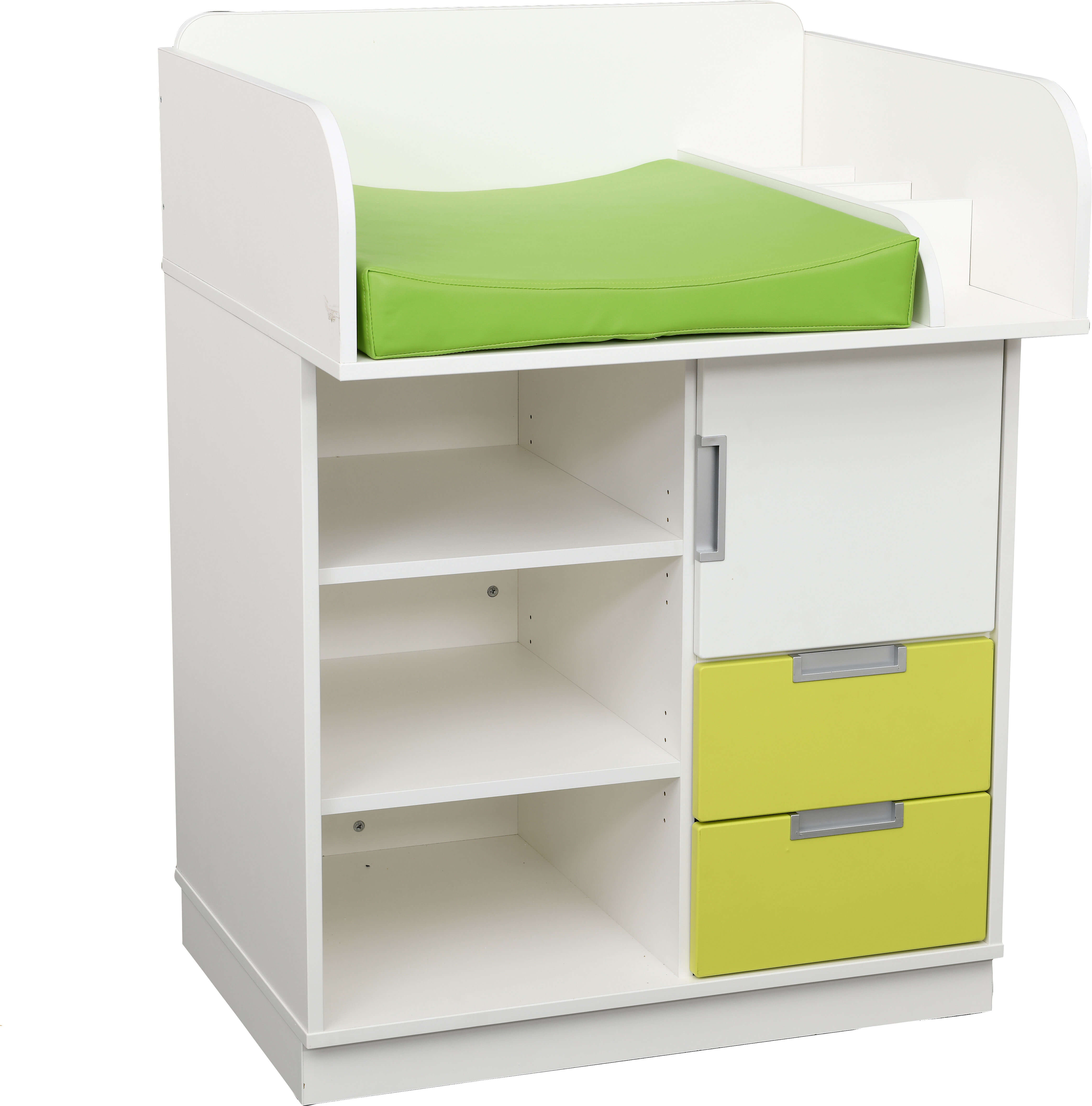 Wickelkommode Quadro, versch. Farben u. Dekore. Geeignet für die Krippe, Kita & Kindergarten.