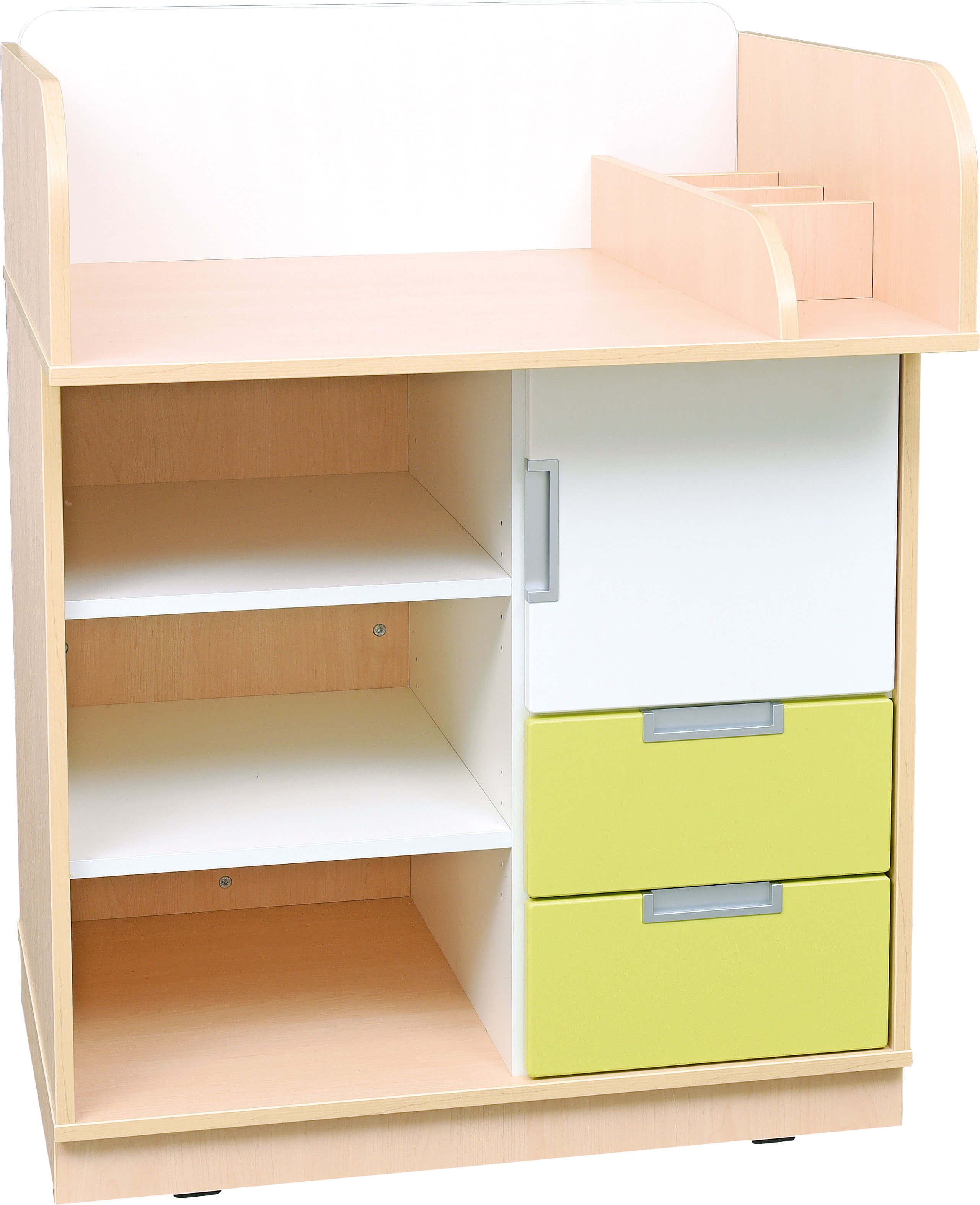 Wickelkommode Quadro, versch. Farben u. Dekore. Geeignet für die Krippe, Kita & Kindergarten.