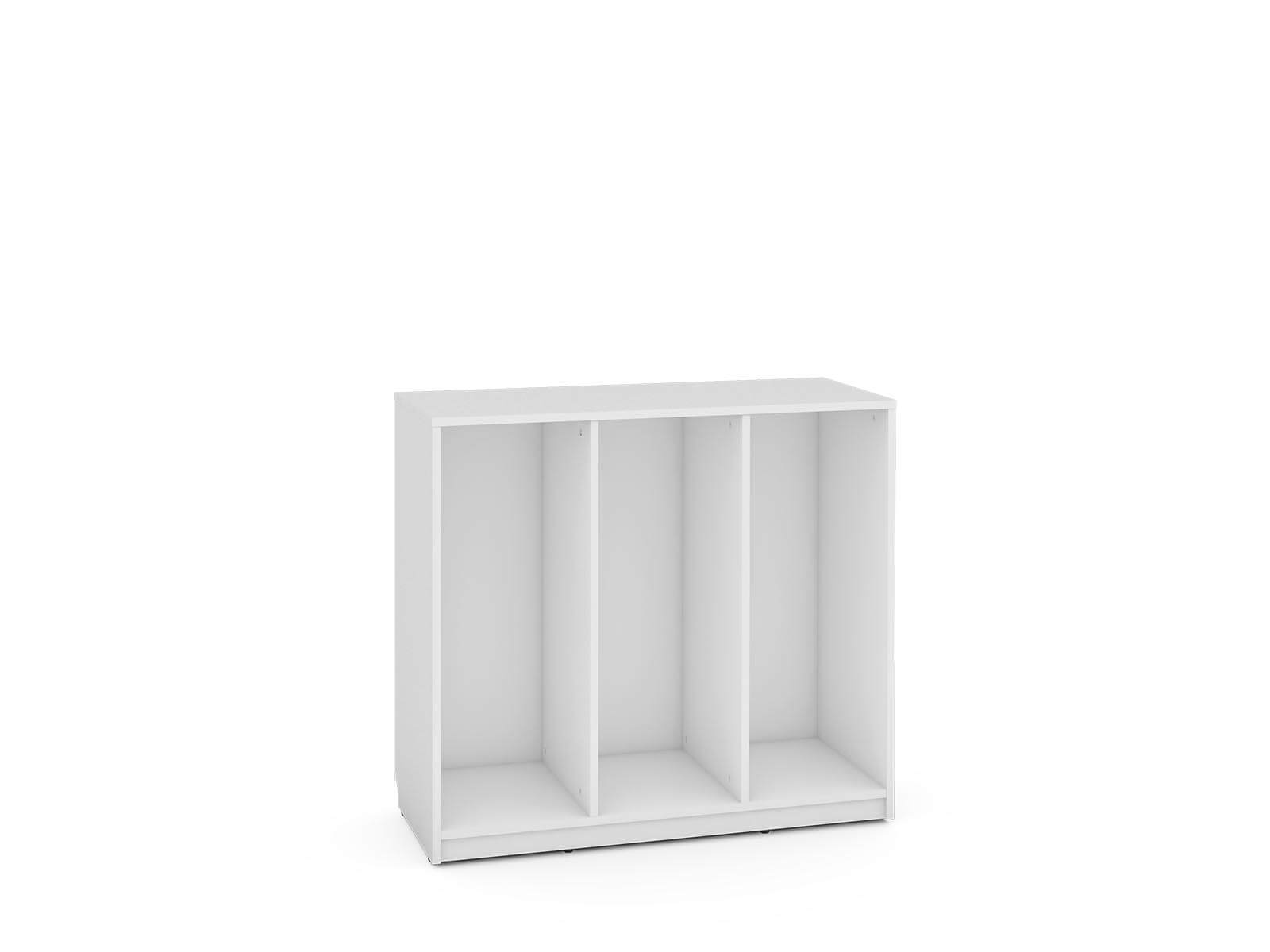 meuble de rangement moyen pour conteneurs coulissants, blanc - série Feria