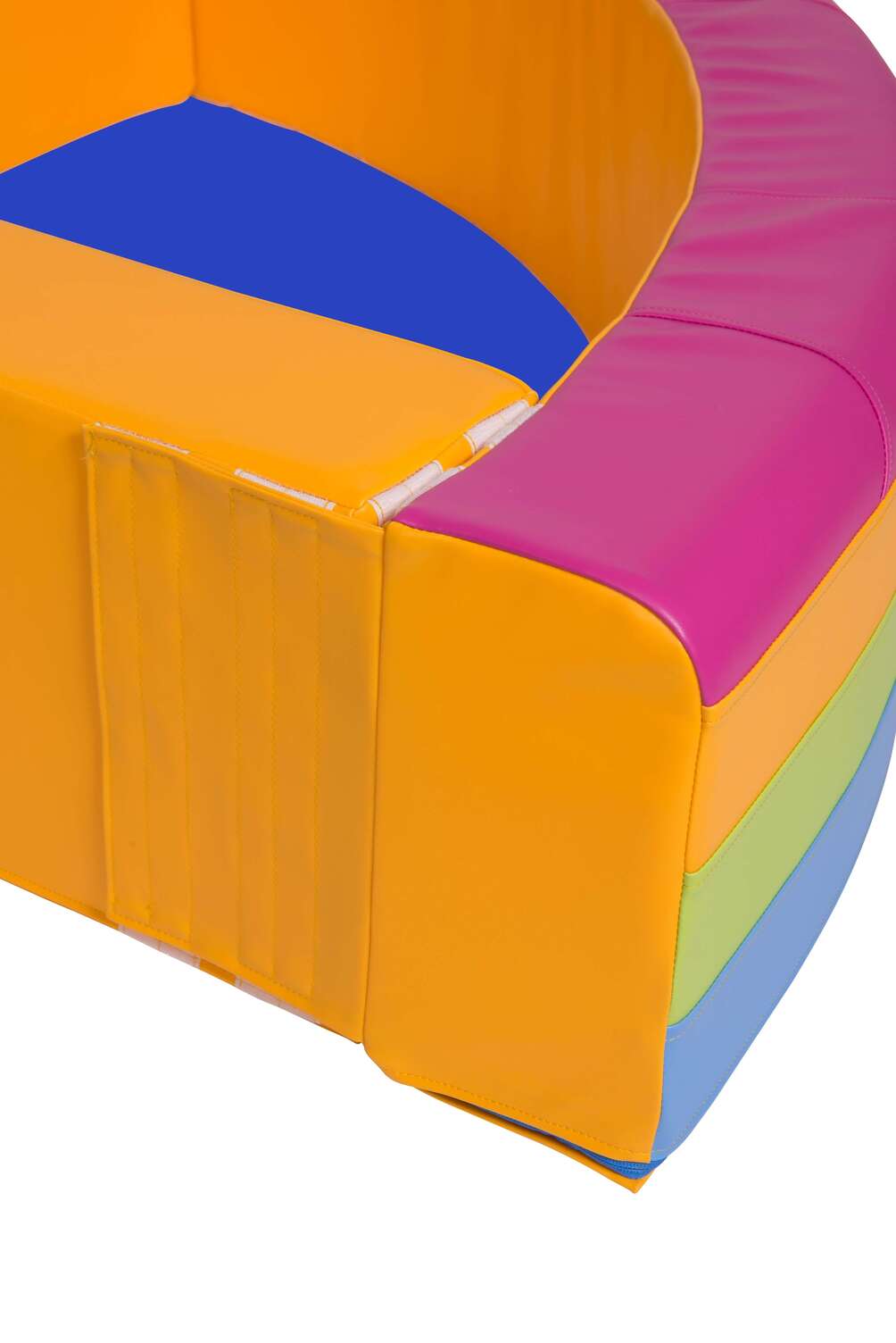 Ballenbad - Regenboog 120x120x30, ballen optioneel