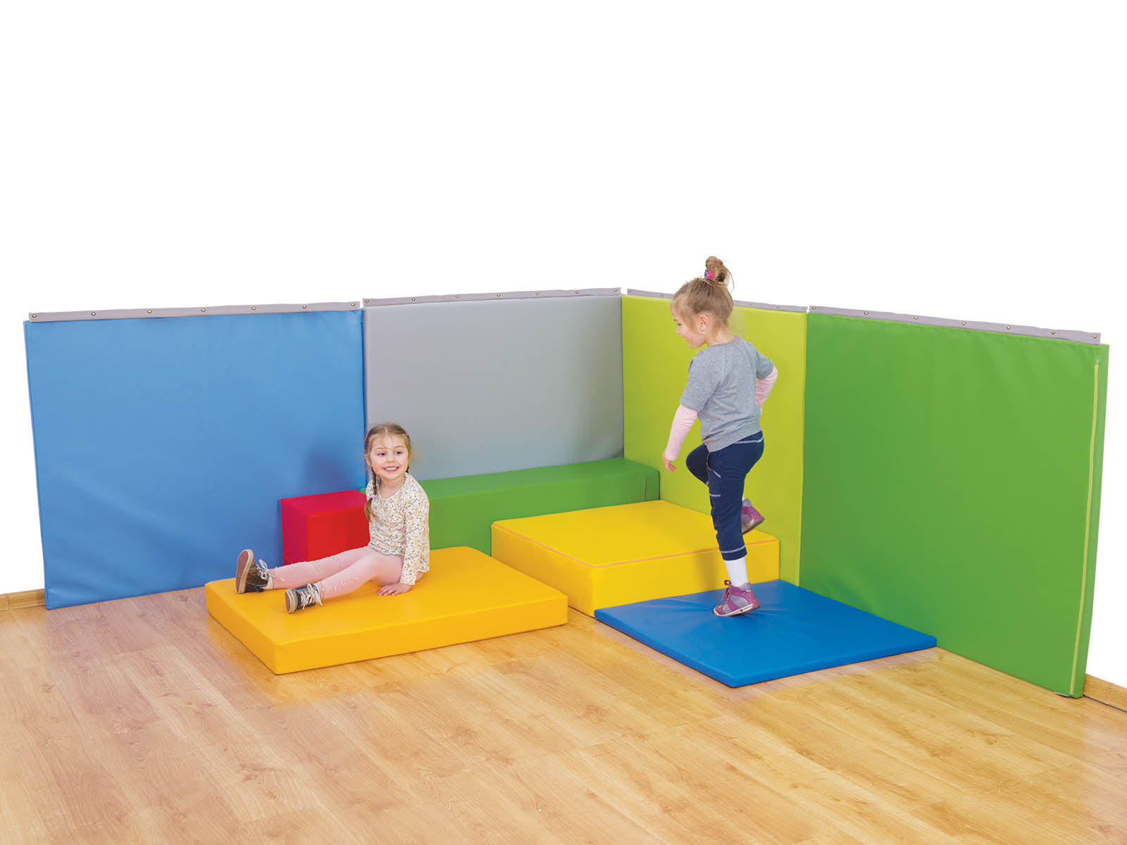 Matelas de protection pour mur avec oeillets 120cm x 100cm x 4cm - divers coloris