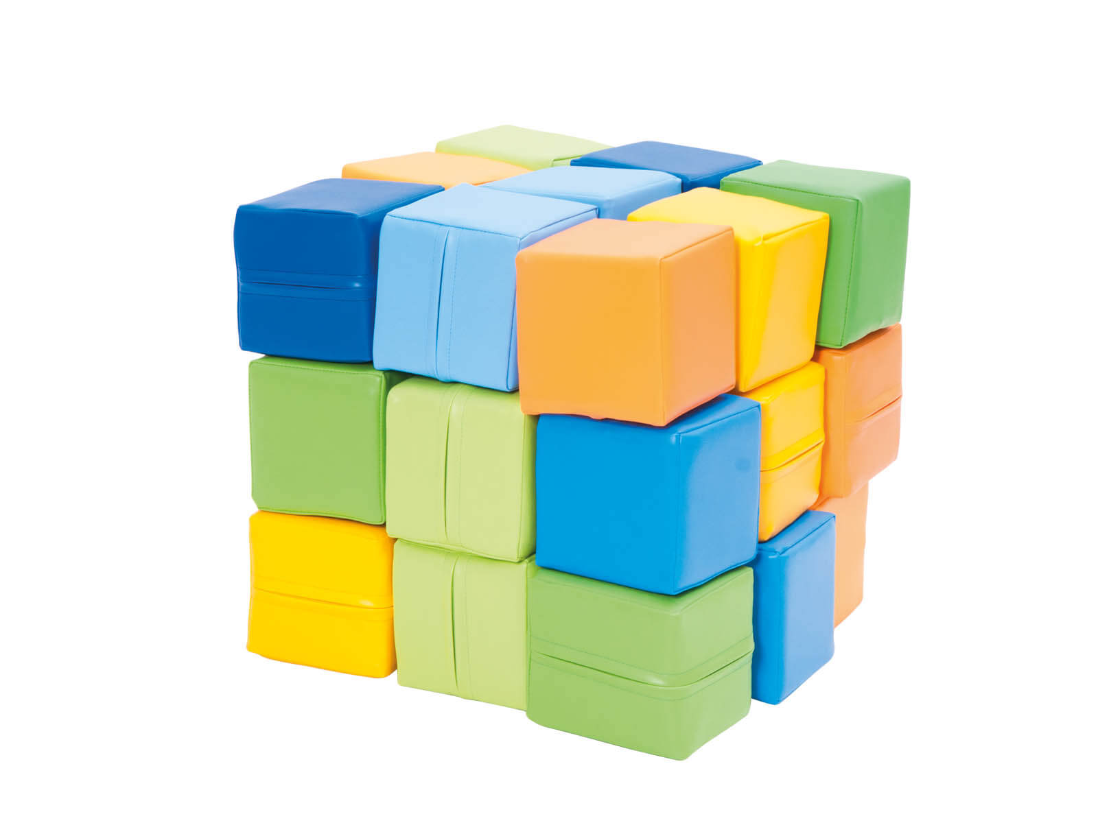 Schuimrubberen kubussen 27 kubussen