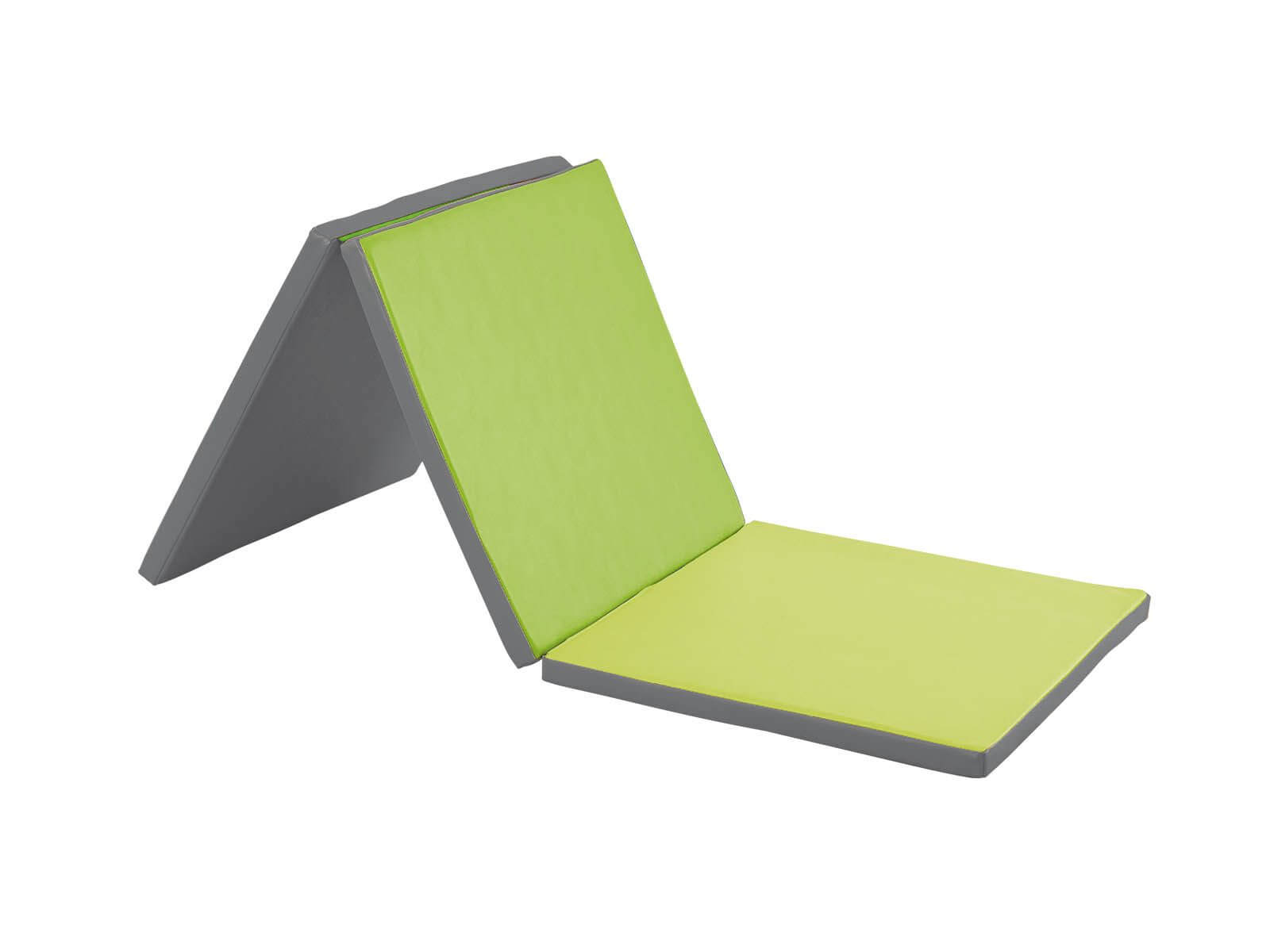 Triple-Matratze, faltbar - grün