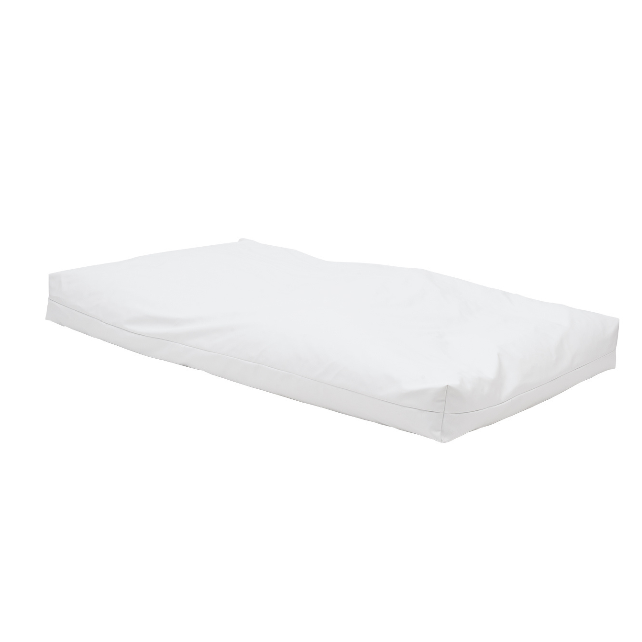 Coussin de matelas rempli de granulés 200 cm x 120 cm x 20 cm, blanc