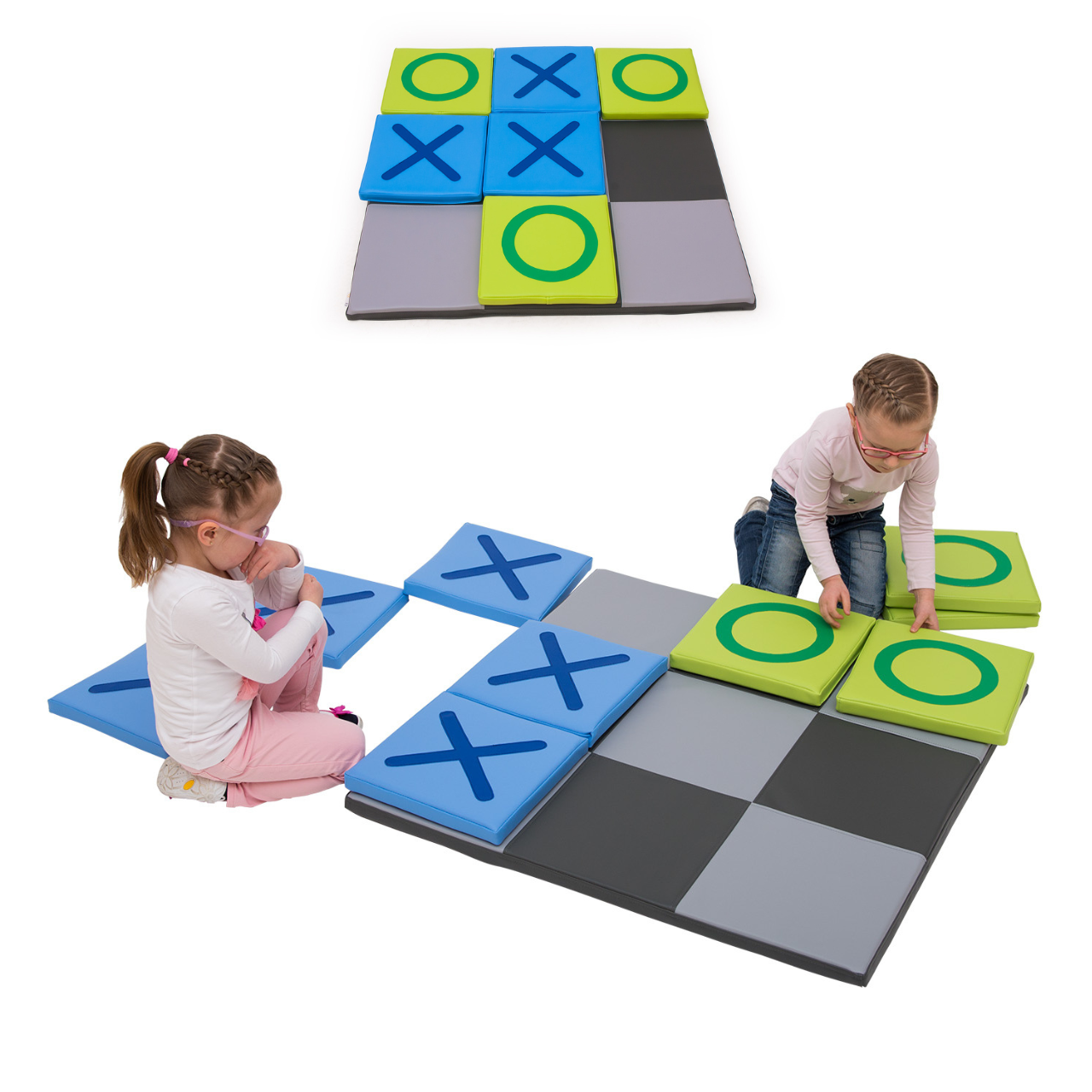 Tapis de jeu Tic-Tac-Toe 90cm x 90cm