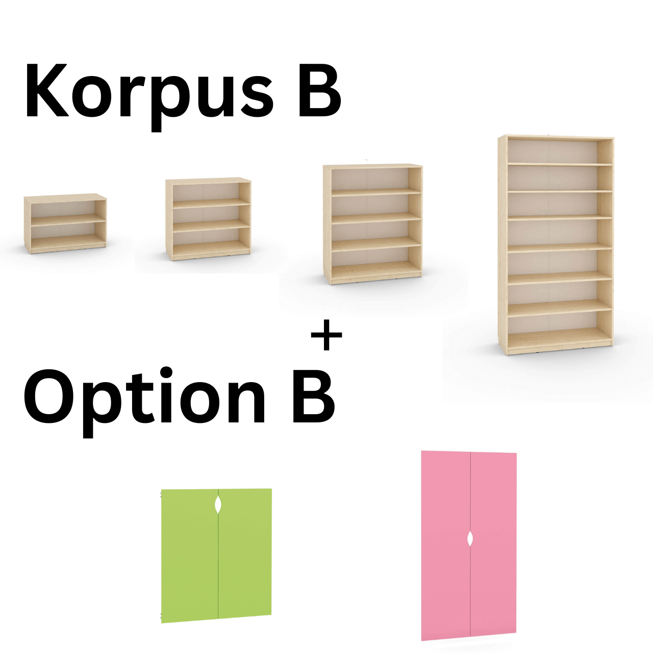 Armoires portes/tiroirs/conteneurs configurables - série FERIA 