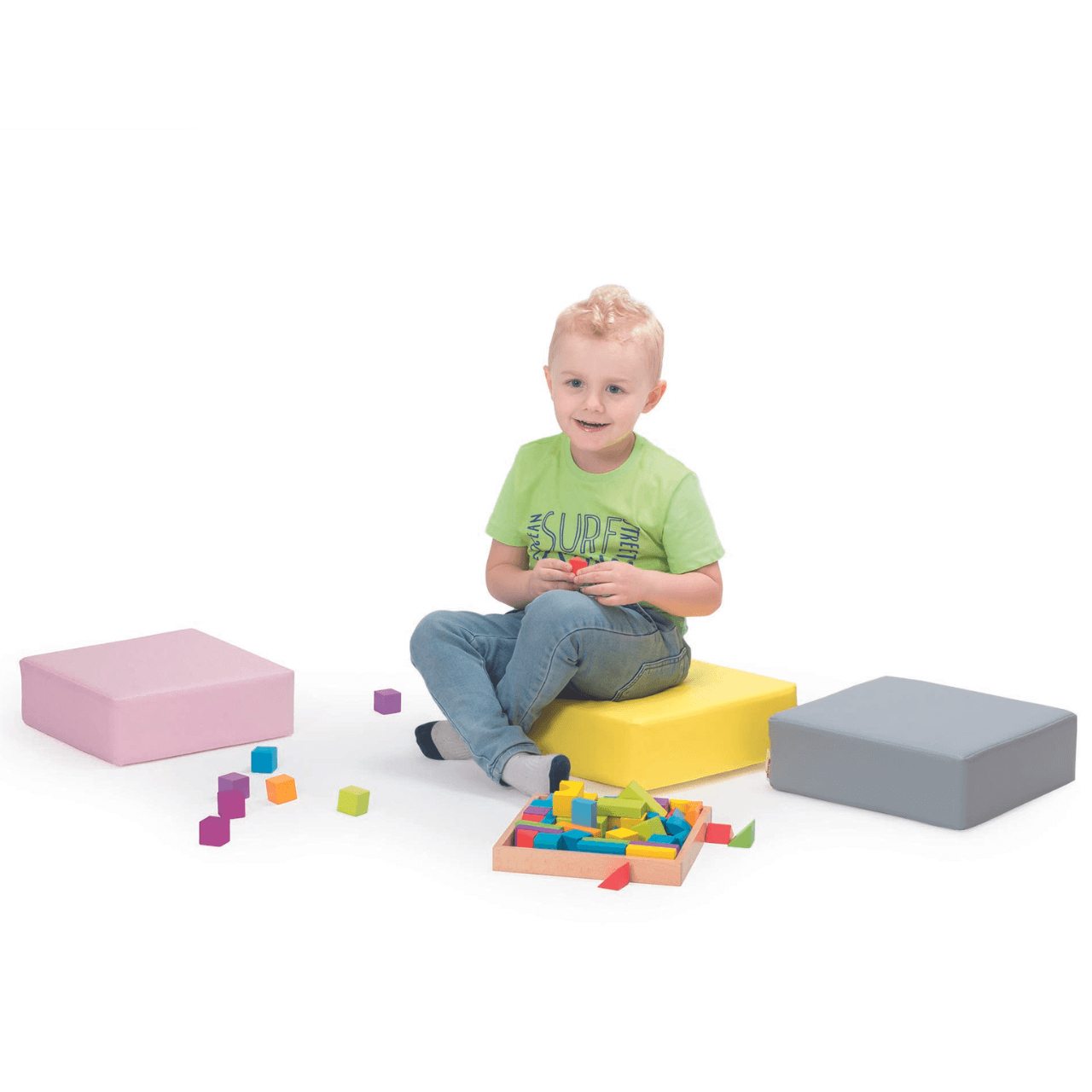 Coussin d'assise carré (30x30x10cm) en simili cuir - cadre de rangement &amp; différentes couleurs